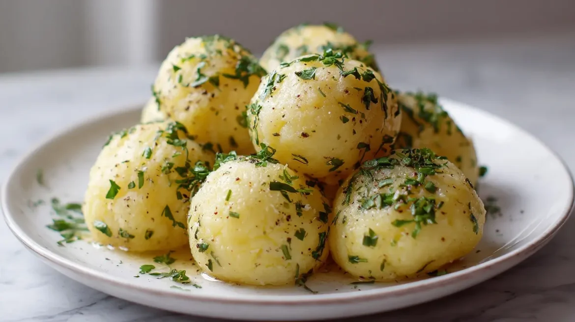 Vegane Kartoffelklöße aus der Heißluftfritteuse - lecker und gesund!