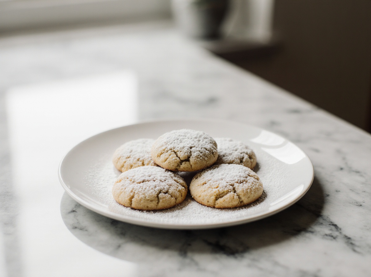 Leckere Weihnachtsplätzchen, zubereitet in der Heißluftfritteuse.