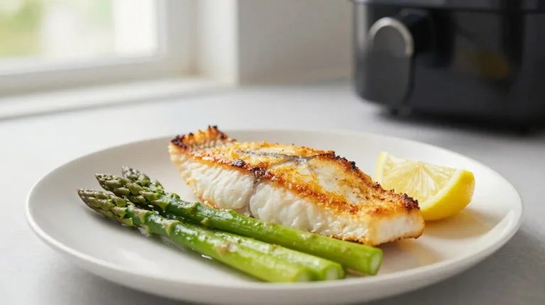 Saftiges Zanderfilet im Airfryer für perfekte knusprige Haut und zarten Geschmack.