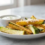 Knusprige Zucchini-Frites aus dem Airfryer, perfekt für jeden Snack!
