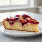 Leckerer Zwetschgenkuchen im Airfryer, perfekt gebacken.