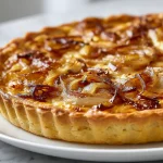 Zwiebelkuchen im Airfryer – ein köstliches Gericht auf moderne Art.